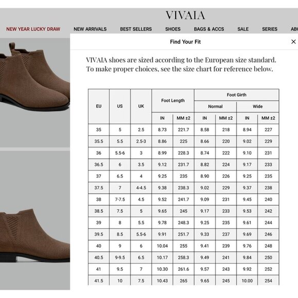 VIVAIA Square-Toe Water-Repellent Ankle Boots Size 41.5 Size 10 Ryan Pro Brown - Picture 12 of 12